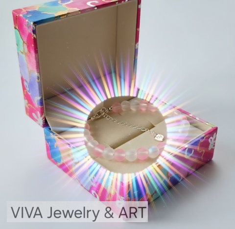 BRANSOLETKA Z KAMIENIA KSIĘŻYCOWEGO I KAMIENIA KOCIE OKO