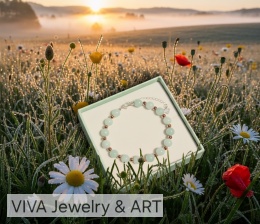 BRANSOLETKA Z MALACHITU I HEMATYTU