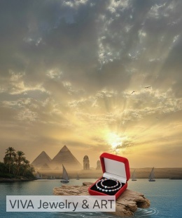 KOMPLET BIŻUTERII  Z HEMATYTU