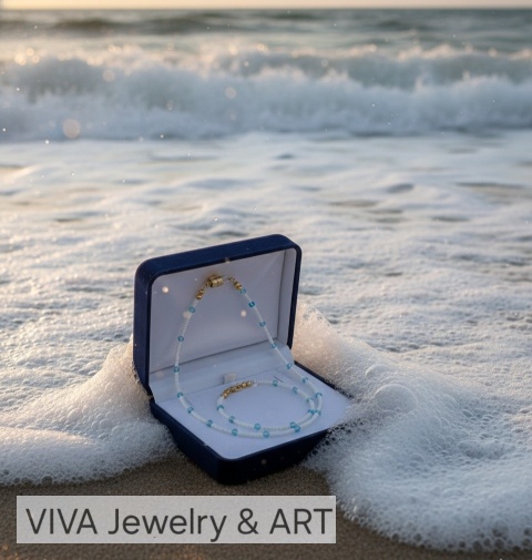 KOMPLET BIZUTERII ,,PIANA MORSKA"