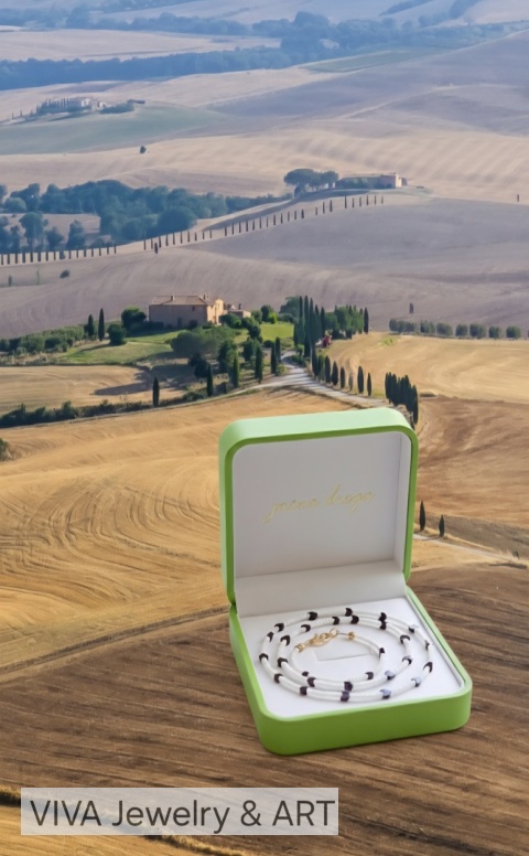 KOMPLWT BIŻUTERII Z HEMATYTÓW