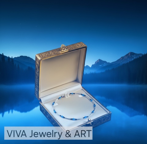 NASZYJNIK Z KAMIENIA KOCIE OKO I SREBRA