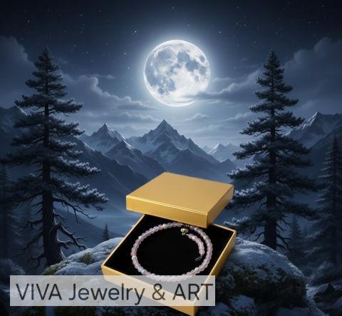 NASZYJNK Z KAMIENIA KSIĘŻYCOWEGO I KAMIENIA KOCIE OKO