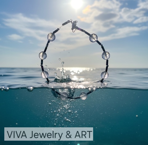 NASZYJNIK Z TOPAZU I SREBRA