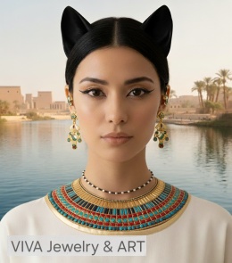 NASZYJNIK Z PEREŁ I LABRADORYTU