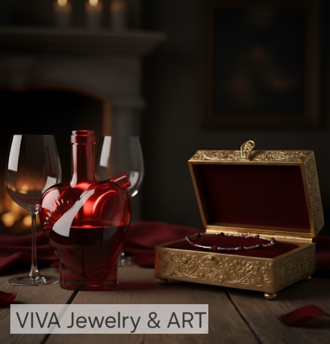 NASZYJNIK Z GRANATÓW I SREBRA