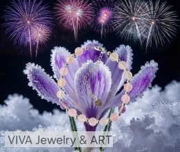 BRANSOLETKA ZE SPEKTOLITU, KAMIENIA AUSTRIACKIEGO I SREBRA