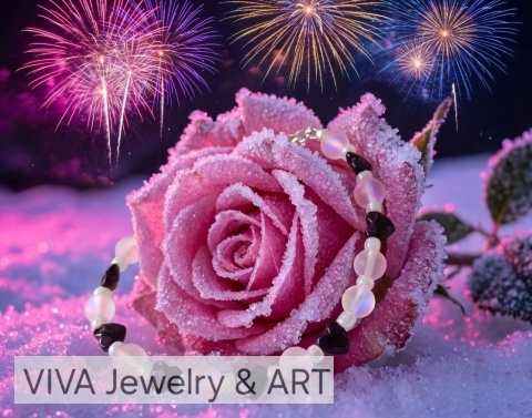 BRANSOLETKA ZE SPEKTROLITU I HEMATYTU