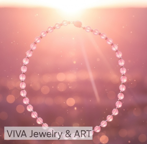 NASZYJNIK Z OPALU I SREBRA